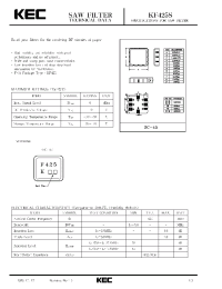 Datasheet KF425S производства KEC
